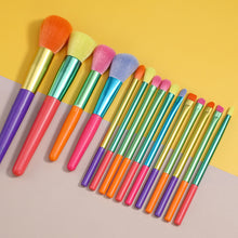 Load image into Gallery viewer, Makeup Brush Set 15pcs Multicolor Colourful Makeup Brushes