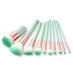 10pcs Persian Wool Makeup Brushes