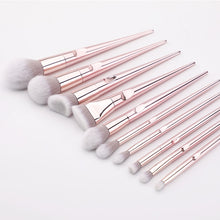 Load image into Gallery viewer, 10Pcs Eye Metal Handle Makeup Brushes Set